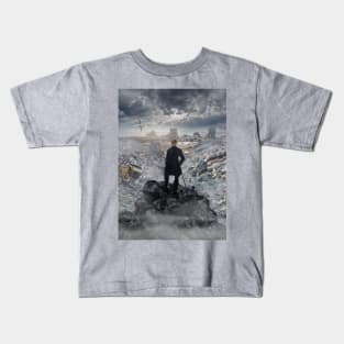 Wanderer above the Sea of Trash Kids T-Shirt